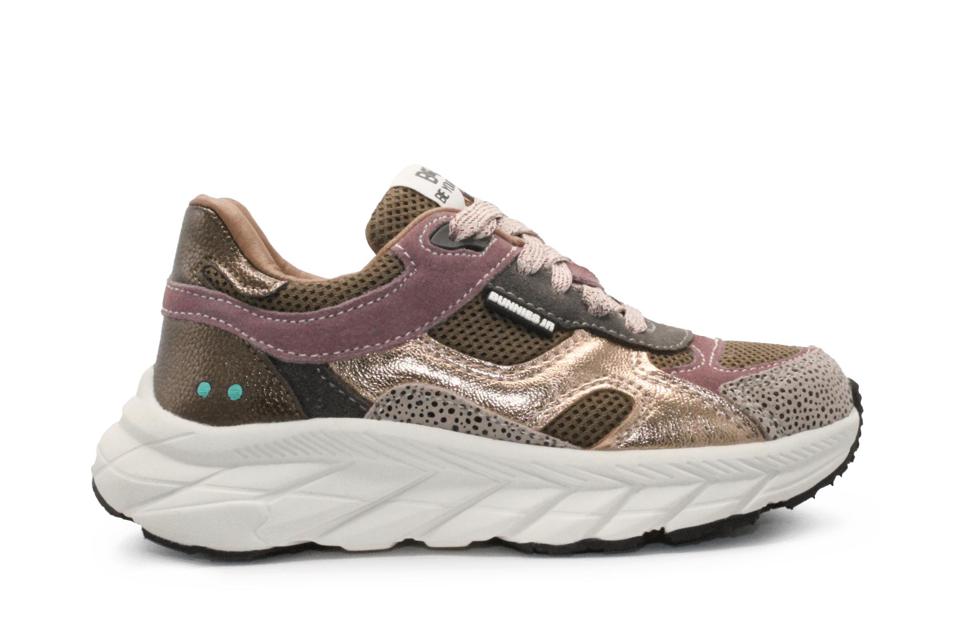 BunniesJR Reza Rush Meisjes Sneaker - Brons Groen - hatshoe