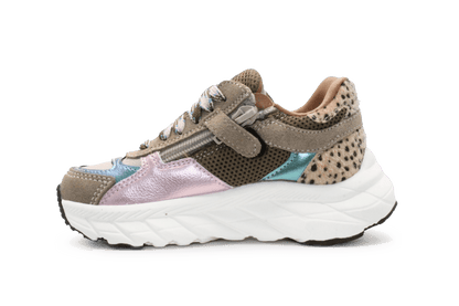 BunniesJR Reza Rush Meisjes Sneaker - Groen Stippel - hatshoe