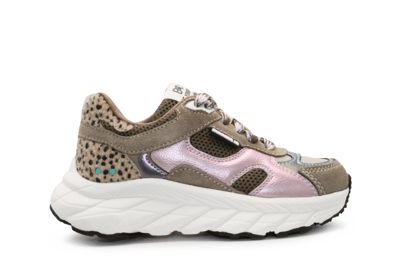 BunniesJR Reza Rush Meisjes Sneaker - Groen Stippel - hatshoe