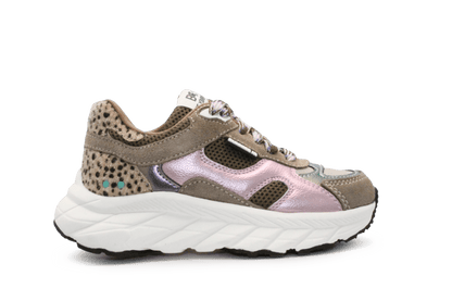 BunniesJR Reza Rush Meisjes Sneaker - Groen Stippel - hatshoe
