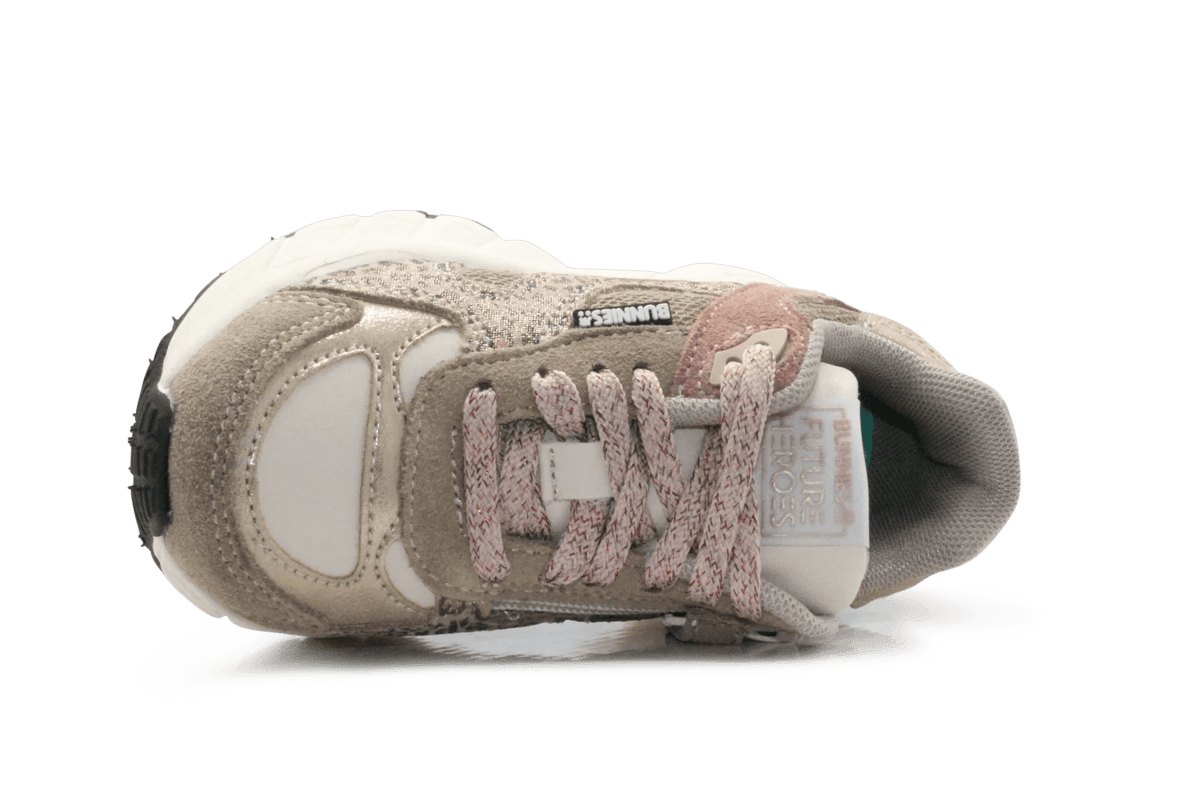BunniesJR Reza Rush Meisjes Sneaker - Taupe - hatshoe