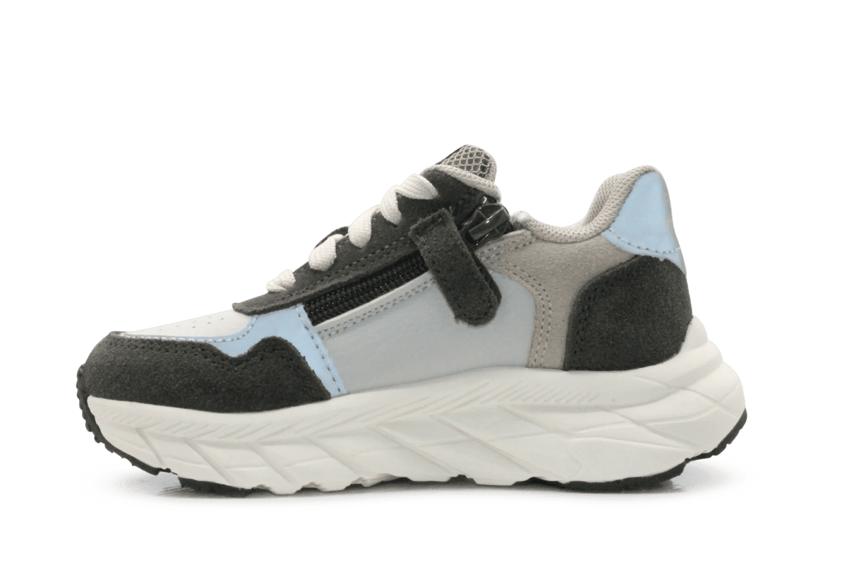 BunniesJR Rio Rush Jongens Sneaker - Grijs - hatshoe