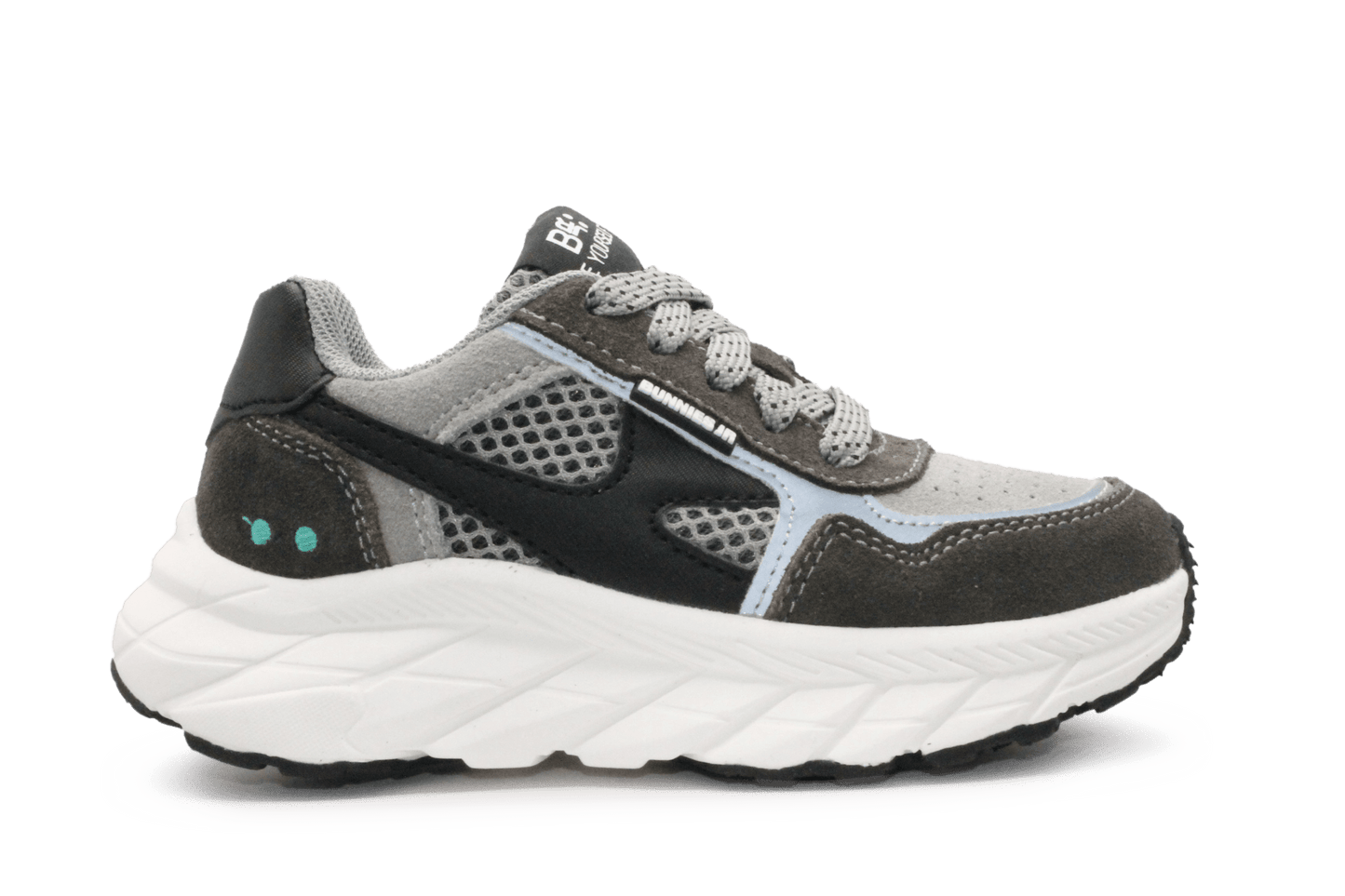 BunniesJR Rio Rush Jongens Sneaker - Grijs - hatshoe