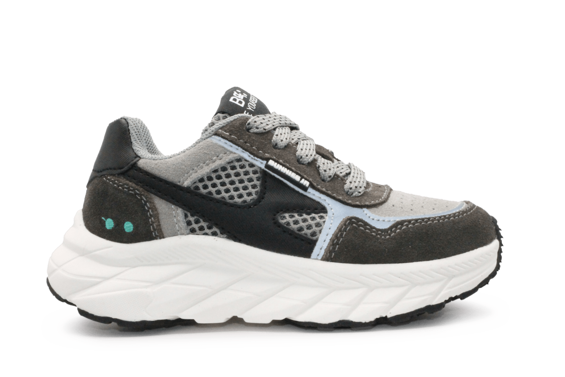 BunniesJR Rio Rush Jongens Sneaker - Grijs - hatshoe