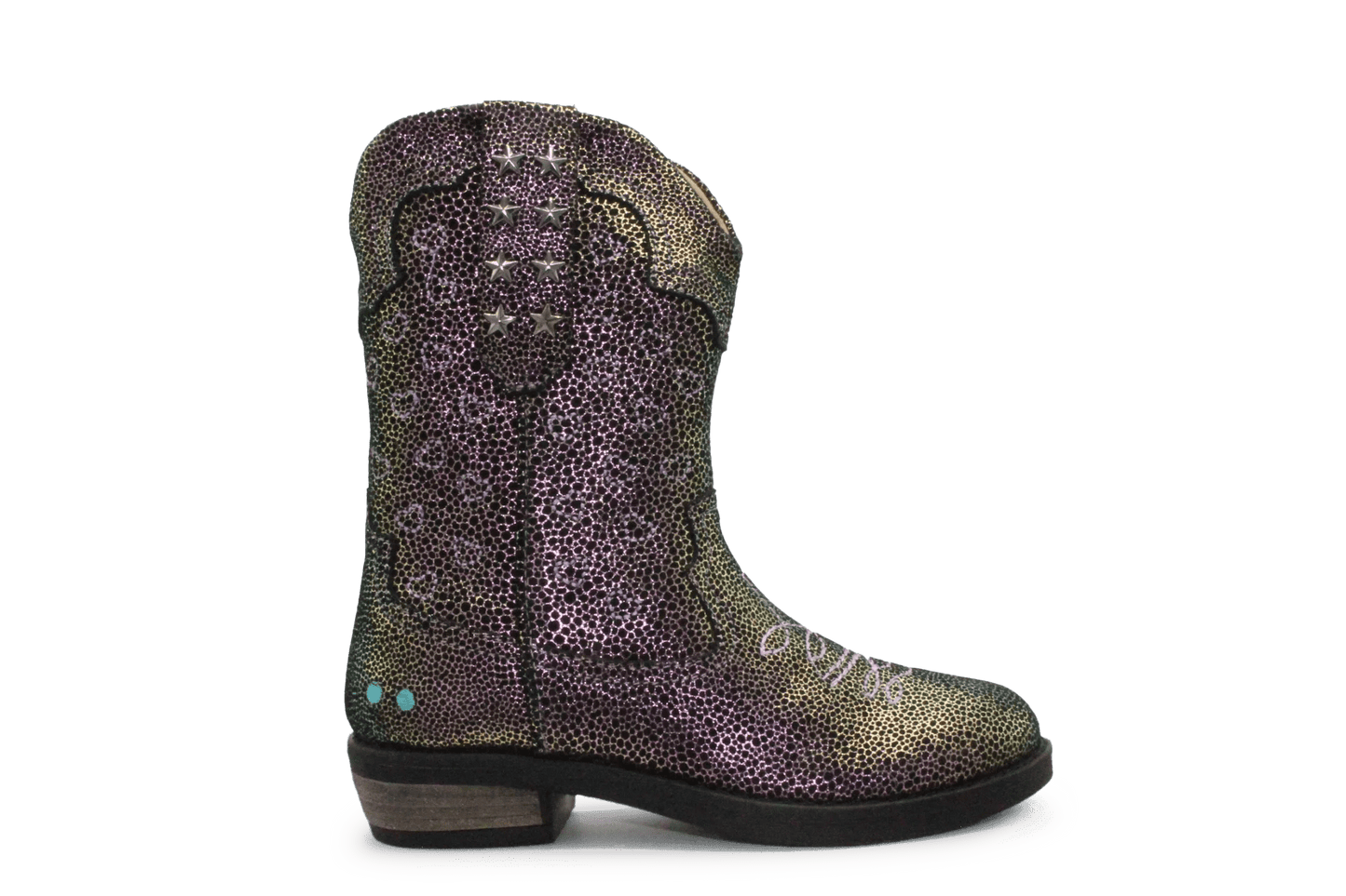 BunniesJR Romee Rodeo Cowboyboots - Regenboog - hatshoe