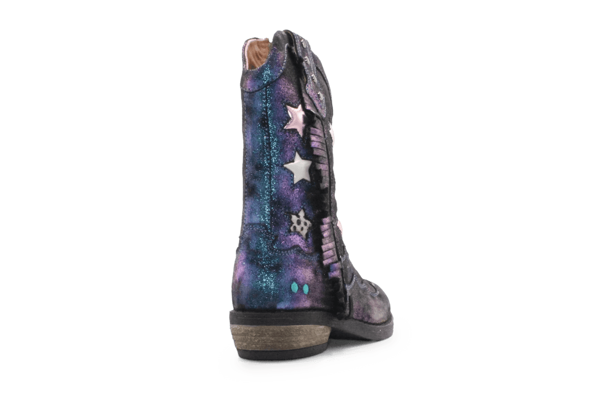BunniesJR Ruby Rodeo Meisjes Cowboyboots - Multicolor - hatshoe