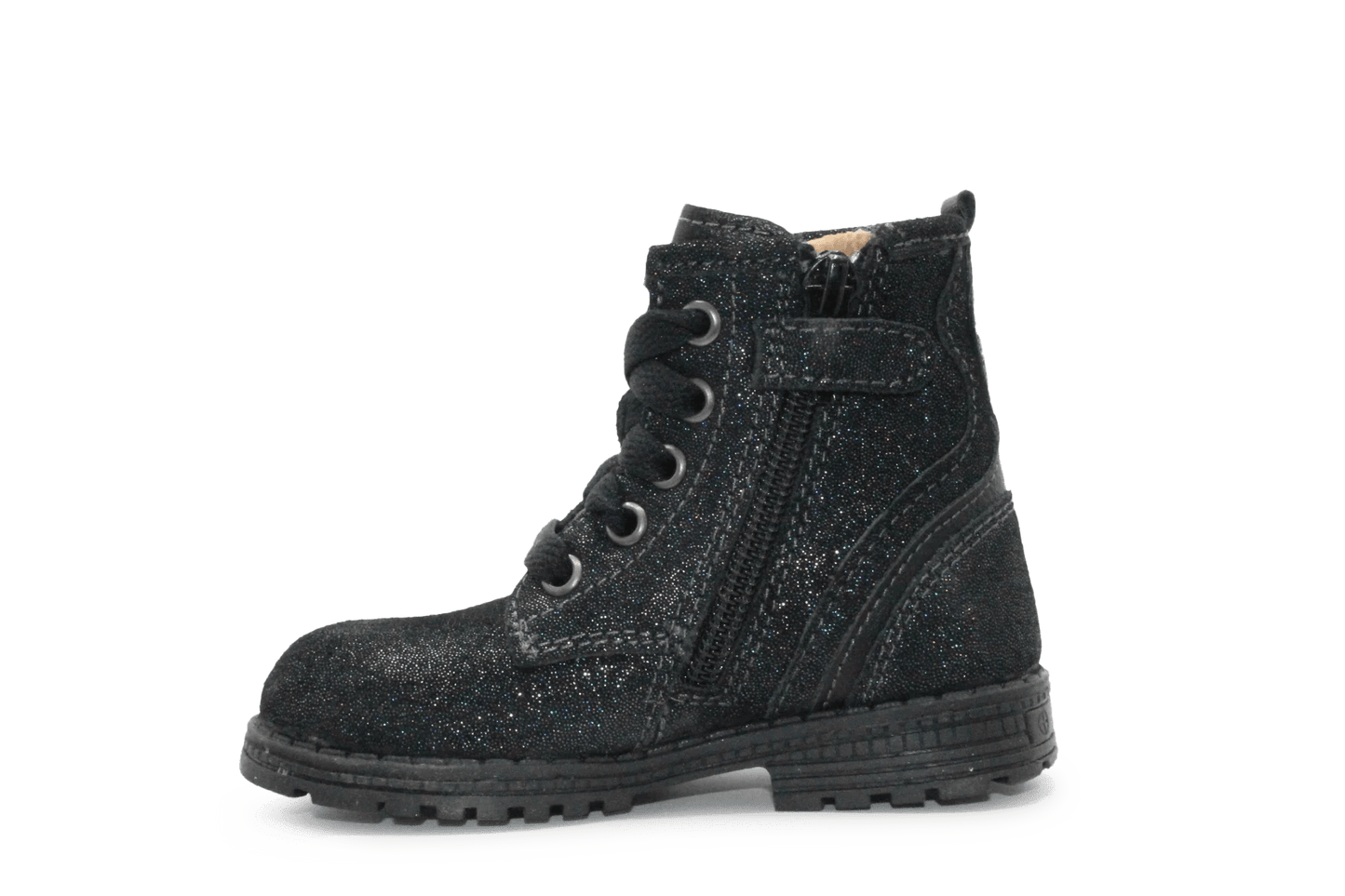 BunniesJR Tina Trots Meisjes Boots - Zwart Blauw - hatshoe