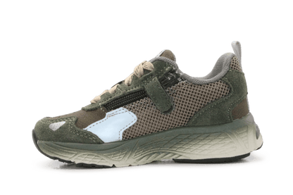 BunniesJR Vince Valor Jongens Sneaker - Legergroen - hatshoe