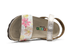 Chili Sandaal Flowers - Glitter - hatshoe