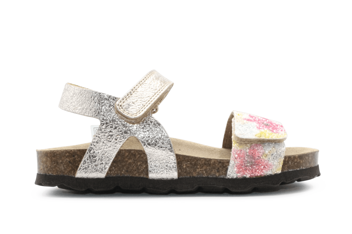 Chili Sandaal Flowers - Glitter - hatshoe