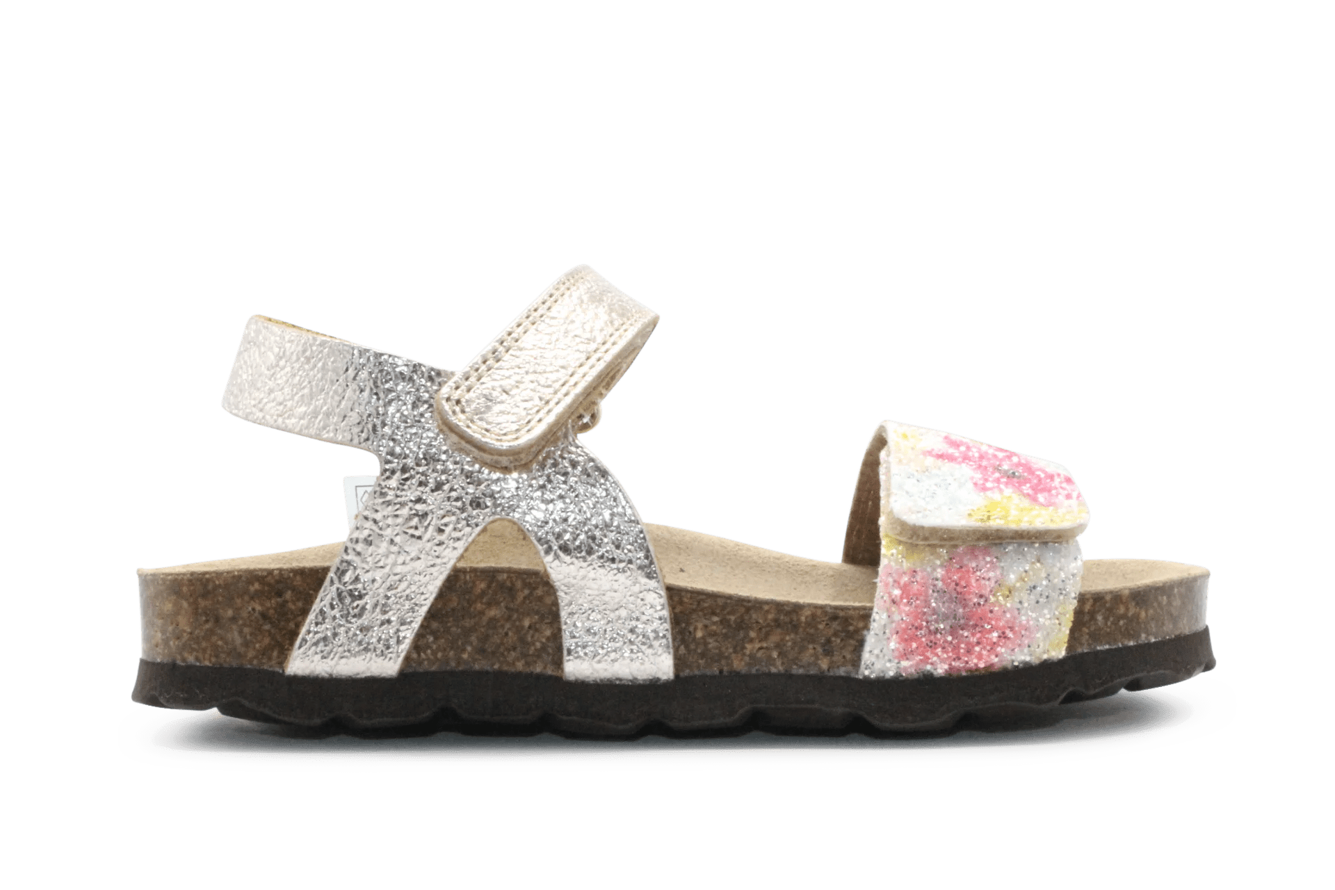 Chili Sandaal Flowers - Glitter - hatshoe
