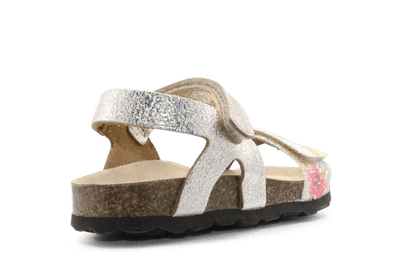 Chili Sandaal Flowers - Glitter - hatshoe