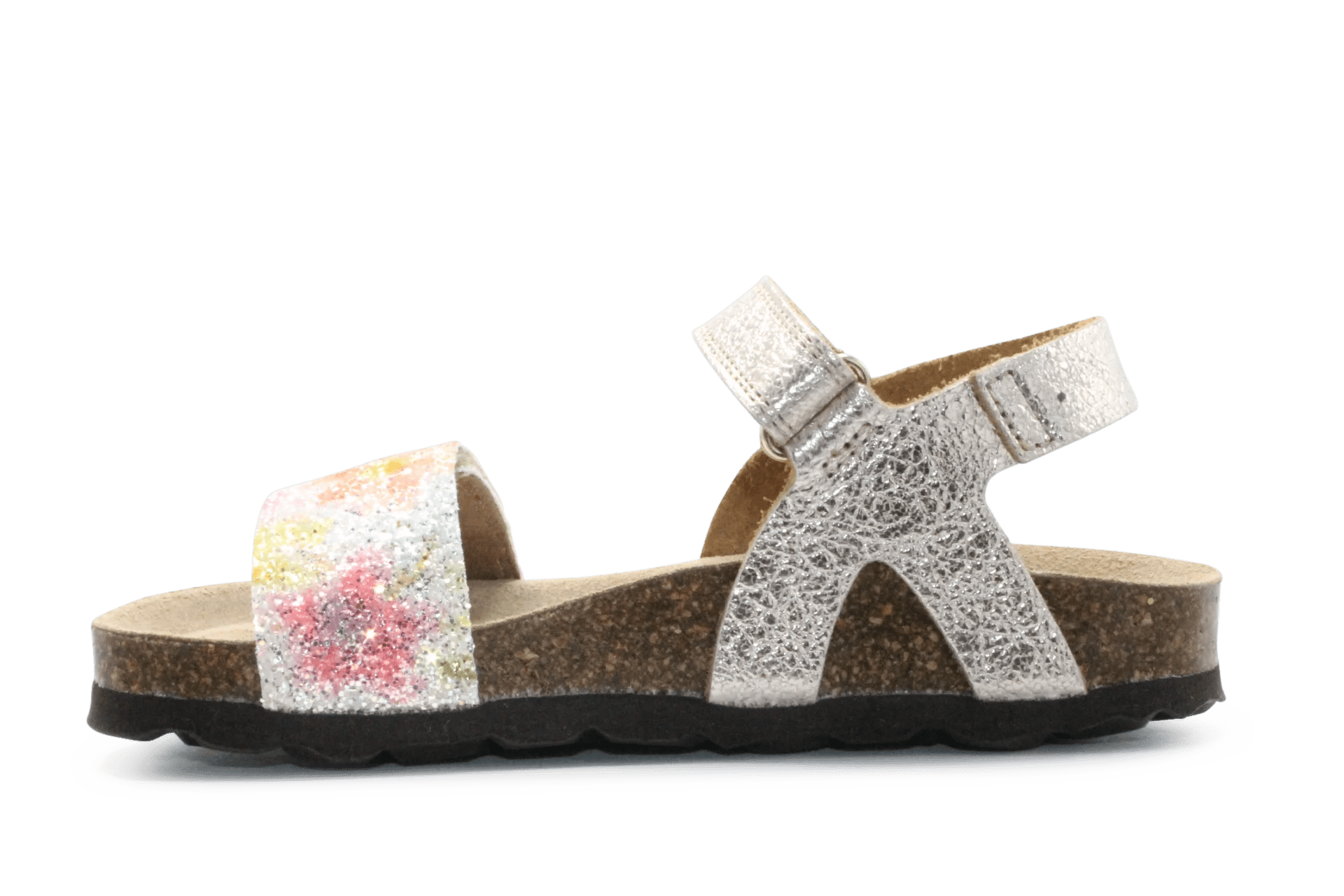 Chili Sandaal Flowers - Glitter - hatshoe