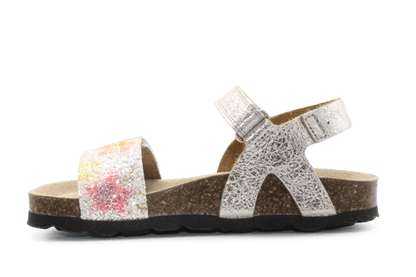 Chili Sandaal Flowers - Glitter - hatshoe
