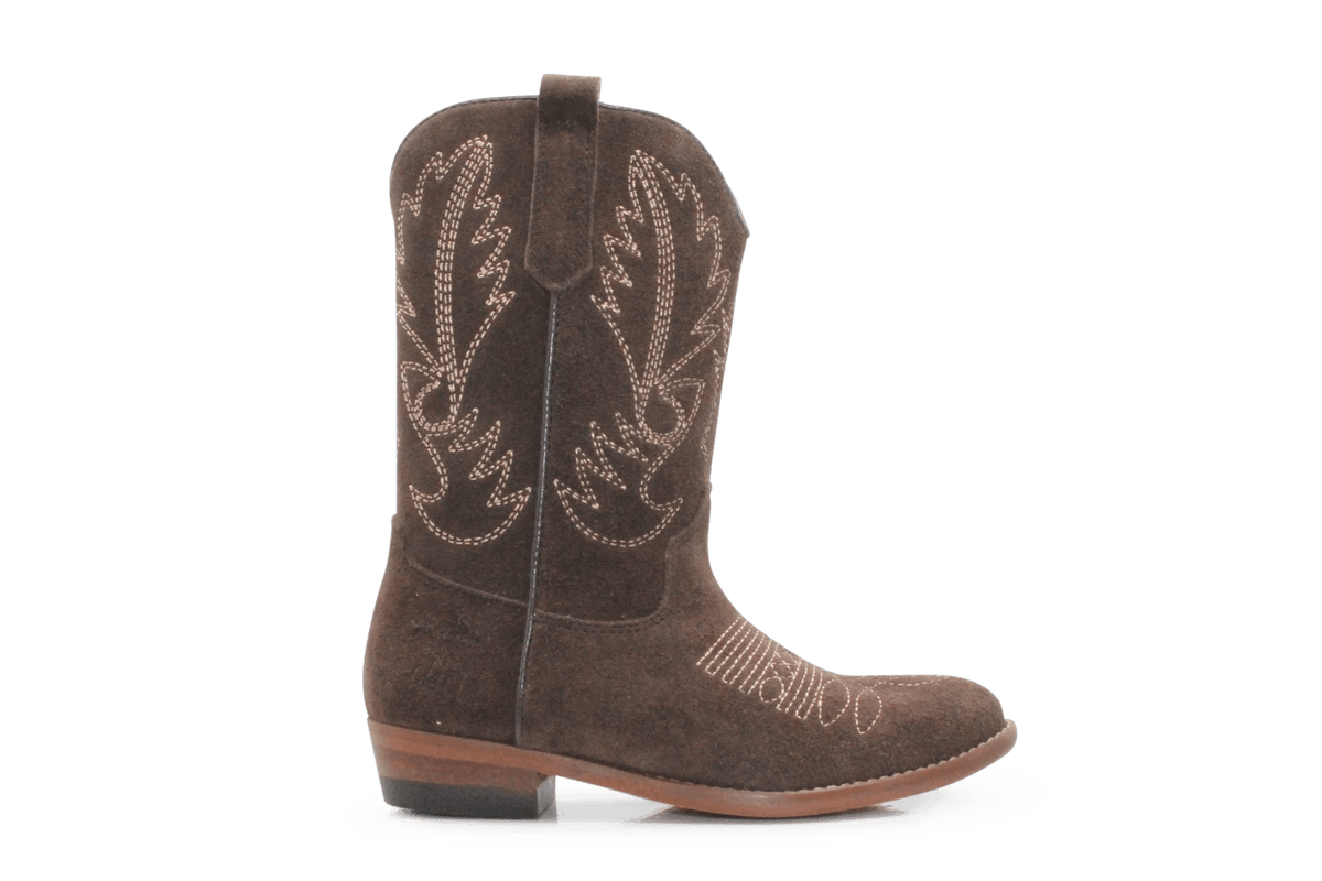 Clic Cowboylaars Meisjes CL-20200 - Donkerbruin - hatshoe