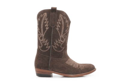 Clic Cowboylaars Meisjes CL-20200 - Donkerbruin - hatshoe