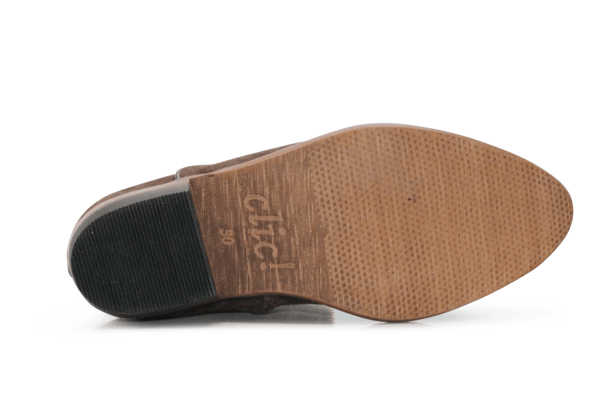 Clic Cowboylaars Meisjes CL-20200 - Donkerbruin - hatshoe