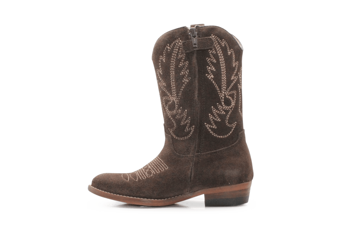 Clic Cowboylaars Meisjes CL-20200 - Donkerbruin - hatshoe