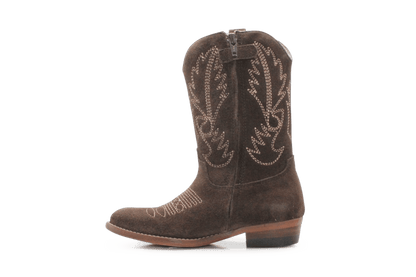 Clic Cowboylaars Meisjes CL-20200 - Donkerbruin - hatshoe