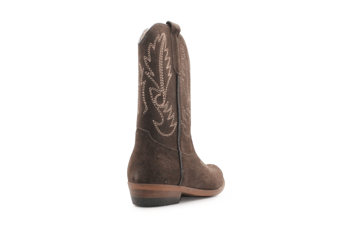 Clic Cowboylaars Meisjes CL-20200 - Donkerbruin - hatshoe