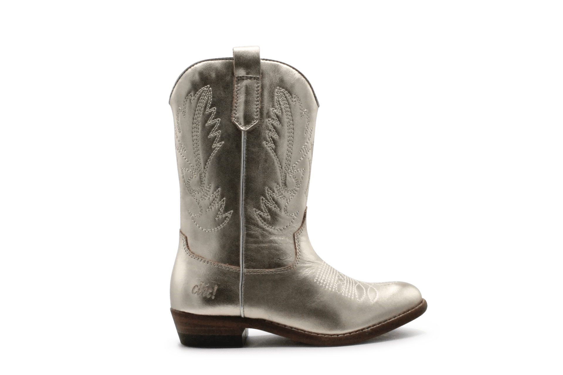 Clic Cowboylaars Meisjes CL - 20200 - Platina - hatshoe