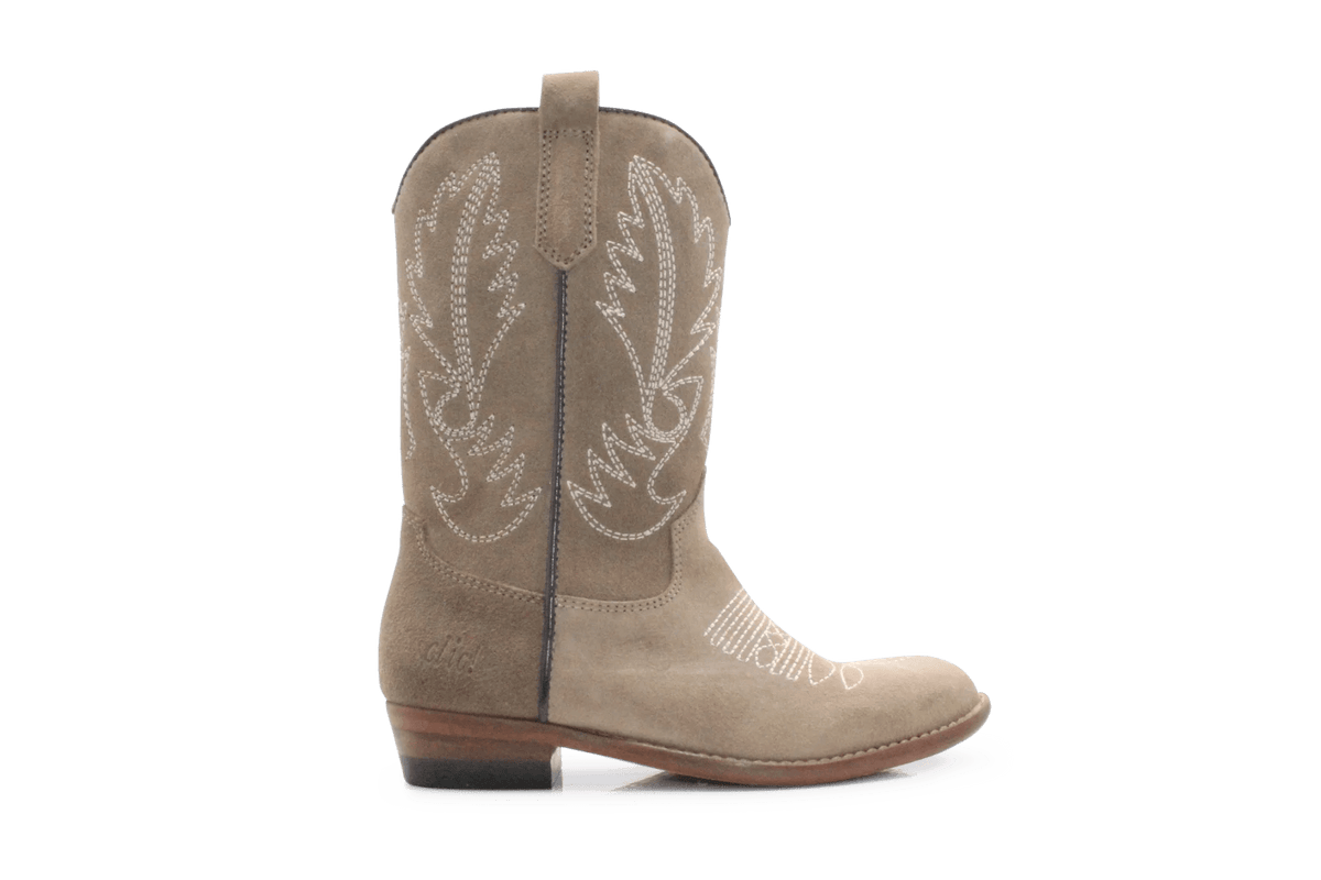 Clic Cowboylaars Meisjes CL-20200 - Taupe - hatshoe