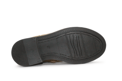 Clic Cowboylaars Meisjes CL - 21102 - Cognac Bloemetjes - hatshoe