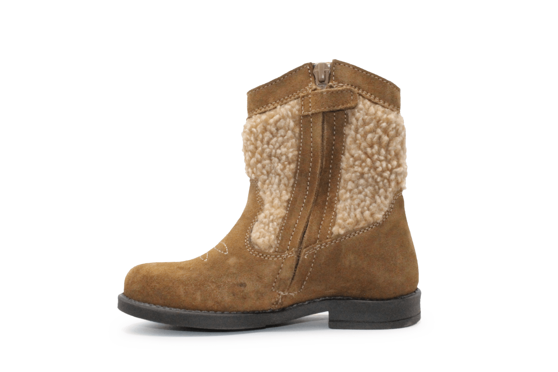 Clic Cowboylaars Meisjes CL - 21102 - Cognac Bloemetjes - hatshoe