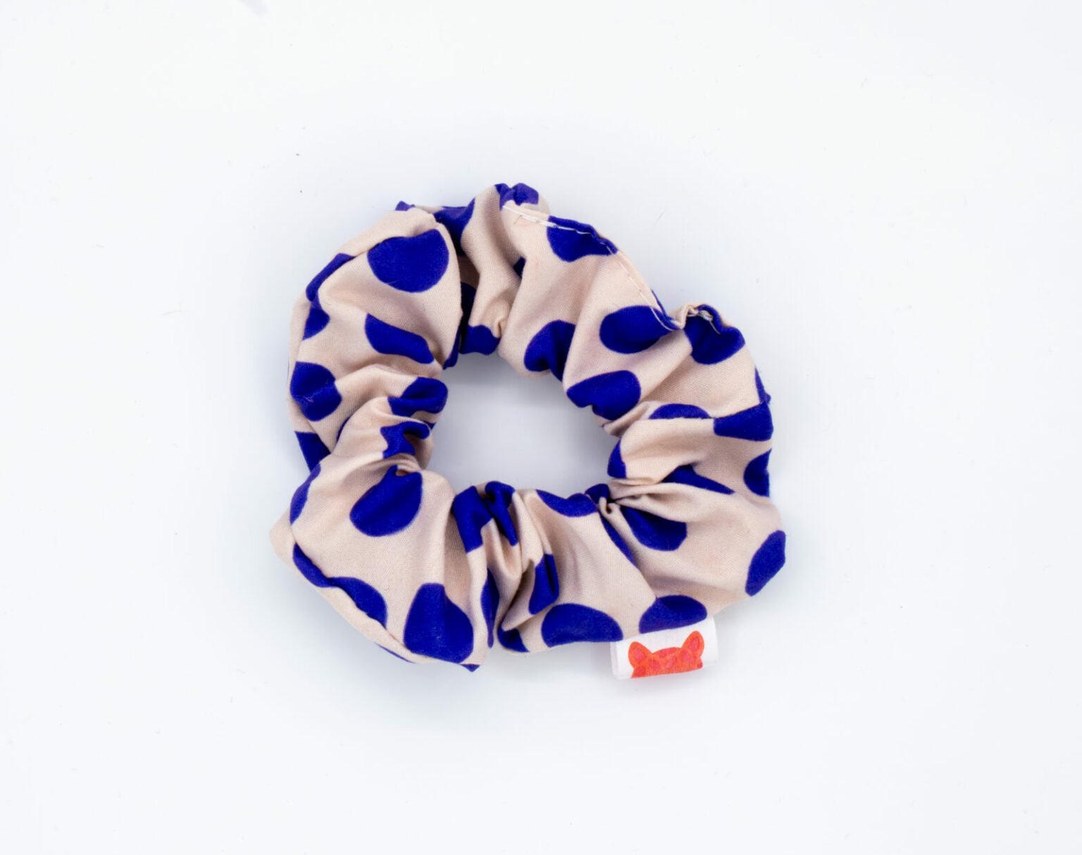 Colori Ribelle Scrunchie blue dots - hatshoe