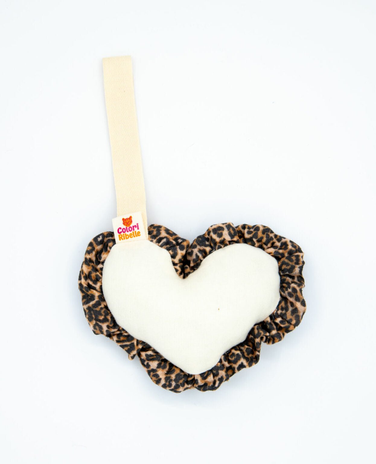 Colori Ribelle Speenknuffel heart beige/leopard - hatshoe