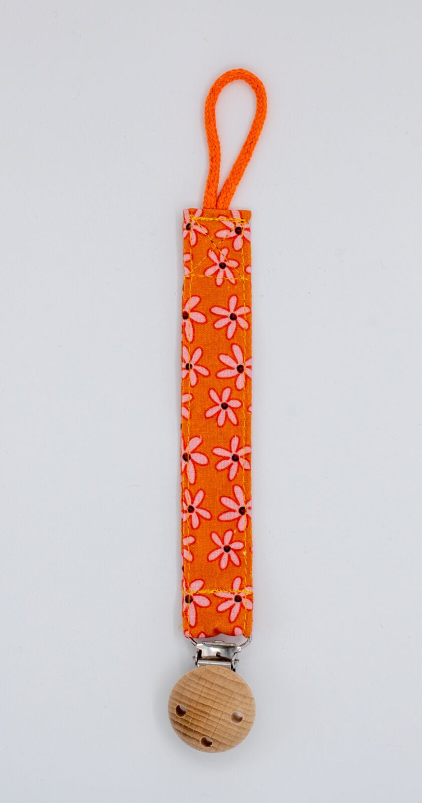 Colori Ribelle Speenkoord bloemen oranje - hatshoe