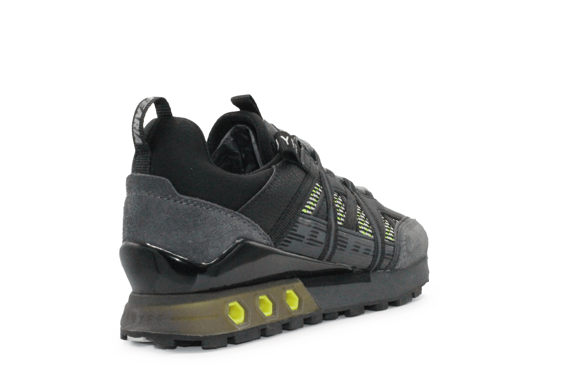 Cruyff Jongens Sneaker Fearia - Zwart Geel - hatshoe