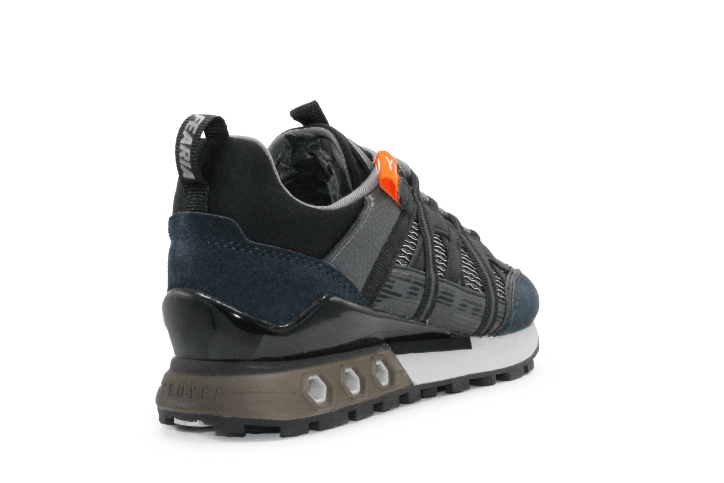 Cruyff Jongens Sneaker Fearia - Zwart grijs - hatshoe