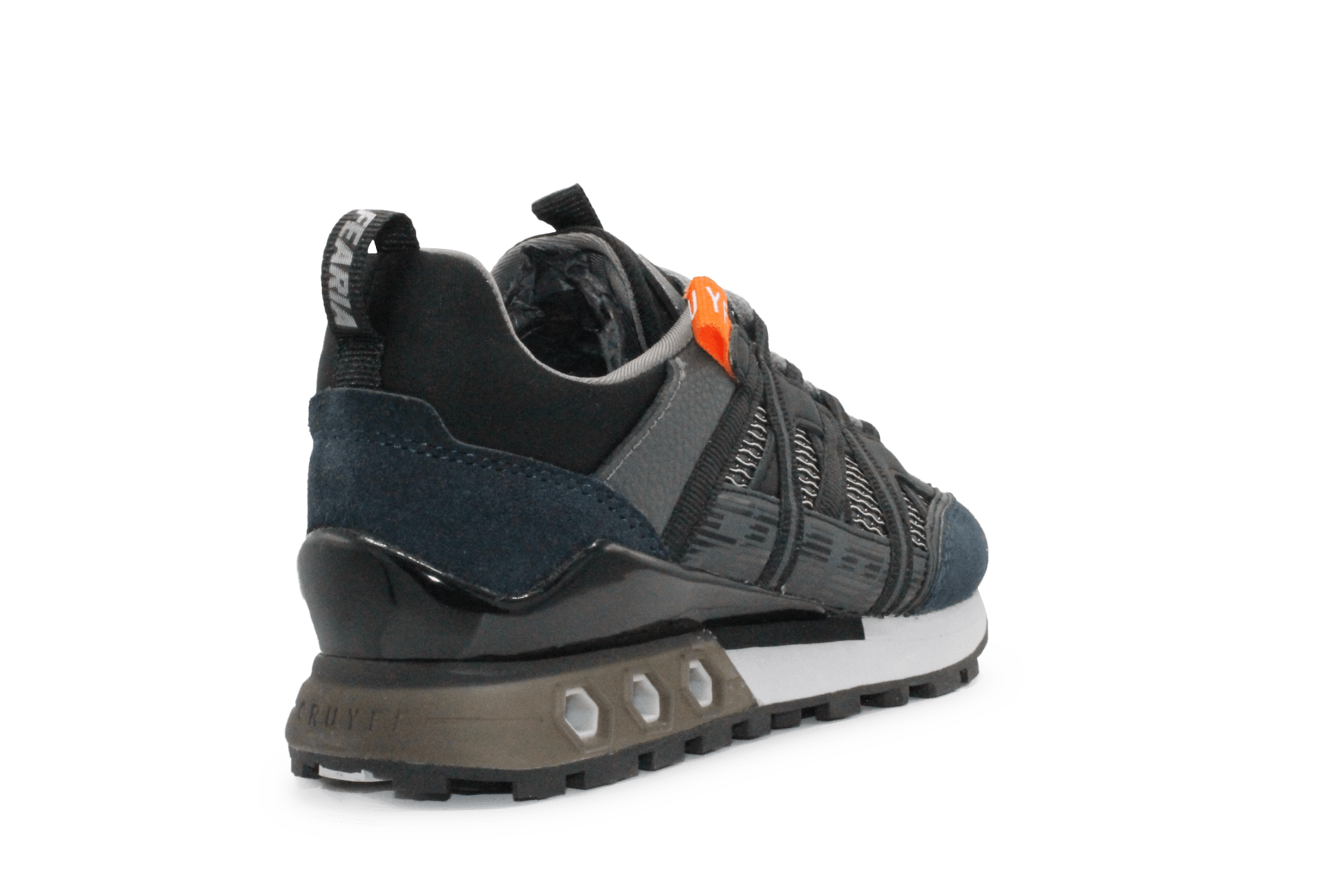 Cruyff Jongens Sneaker Fearia - Zwart grijs - hatshoe
