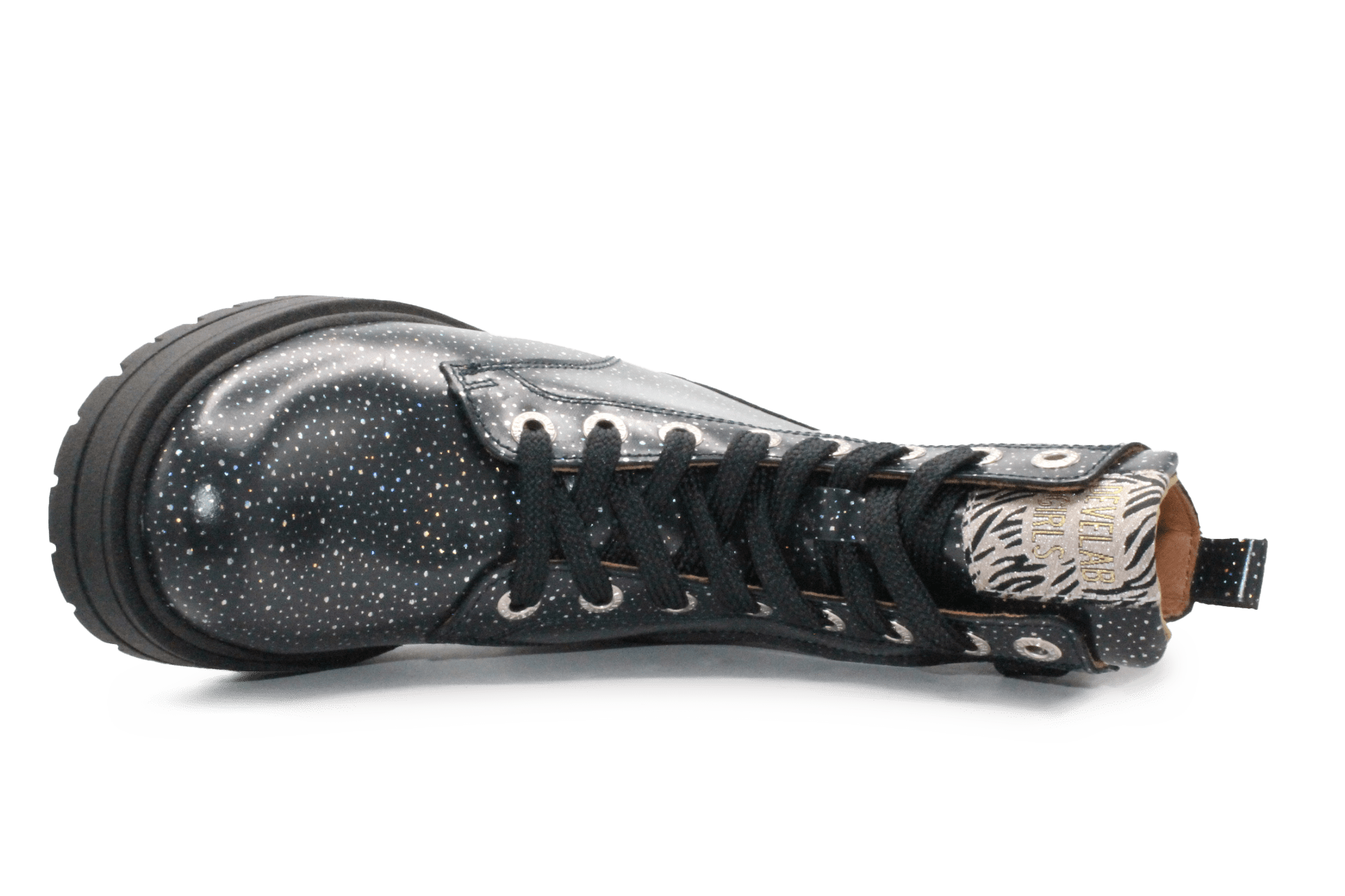 Develab Bedeltjes boots - Navy Glitter
