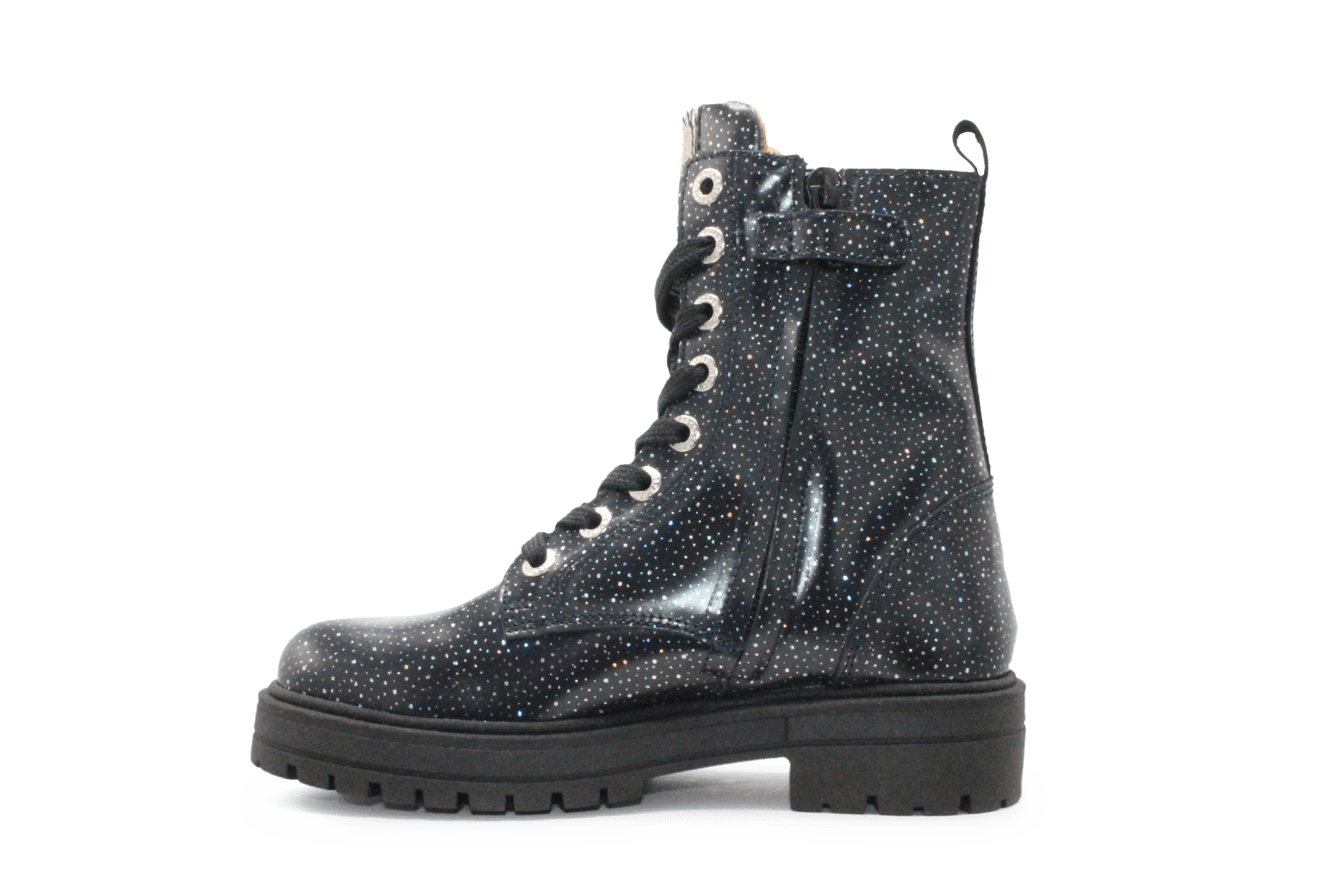 Develab Bedeltjes boots - Navy Glitter