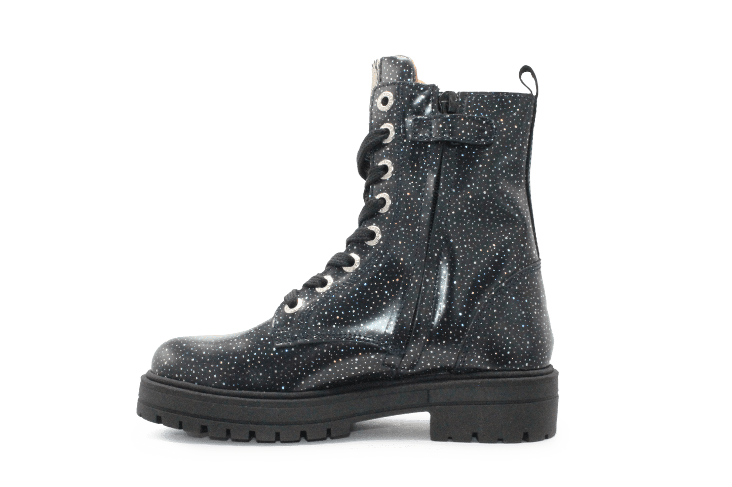 Develab Bedeltjes boots - Navy Glitter - hatshoe