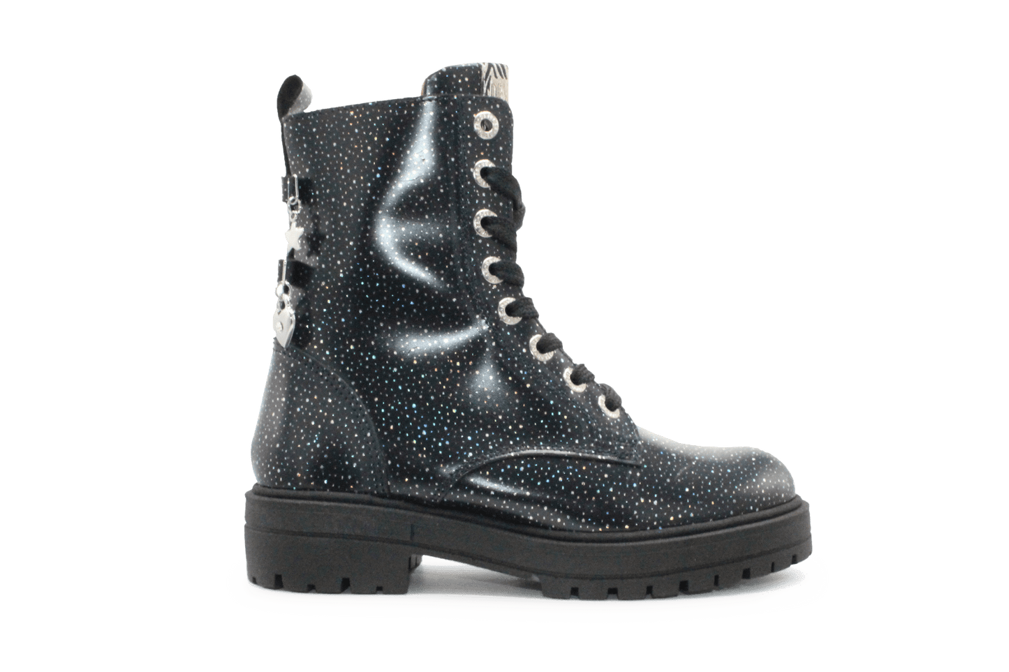 Develab Bedeltjes boots - Navy Glitter - hatshoe