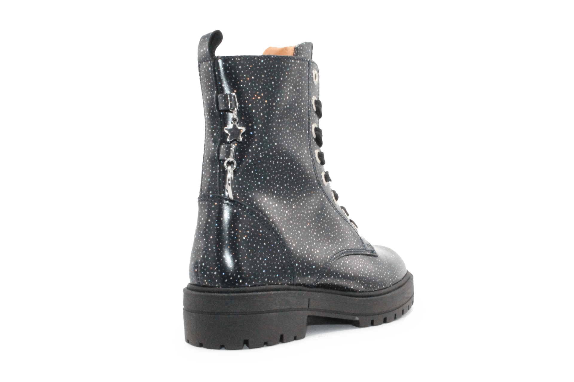Develab Bedeltjes boots - Navy Glitter