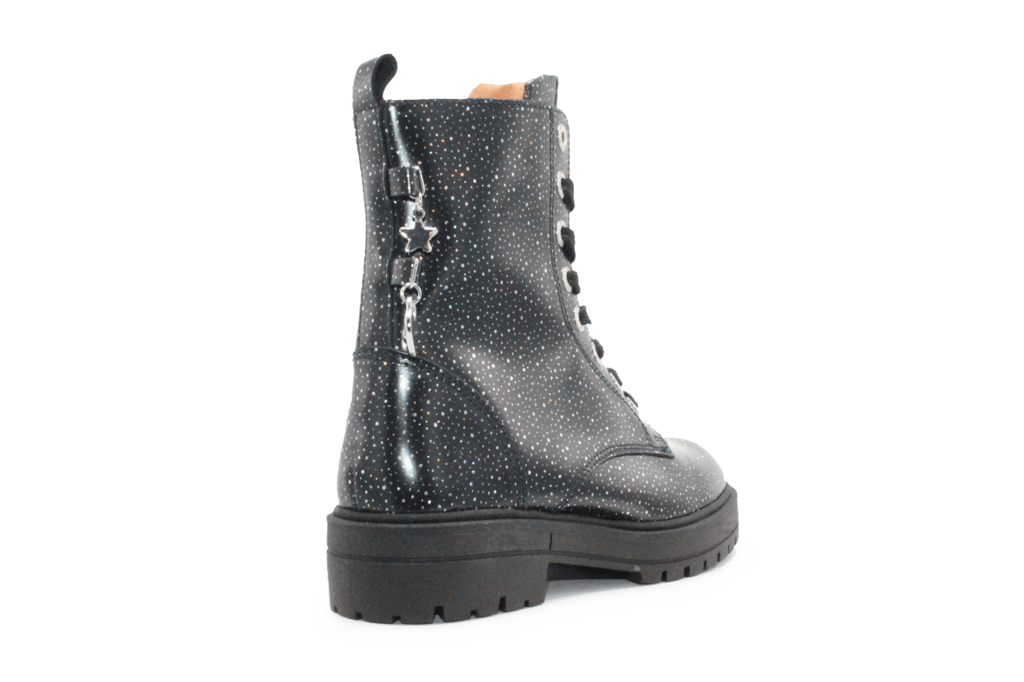Develab Bedeltjes boots - Navy Glitter - hatshoe