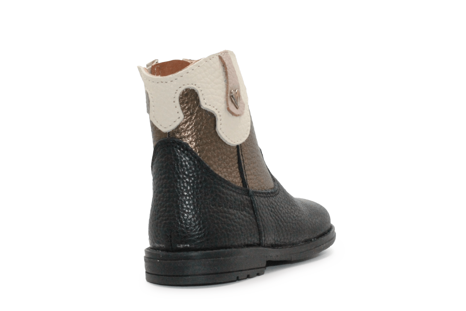 Develab Cowboyboots meisjes 47084 - Zwart Brons - hatshoe