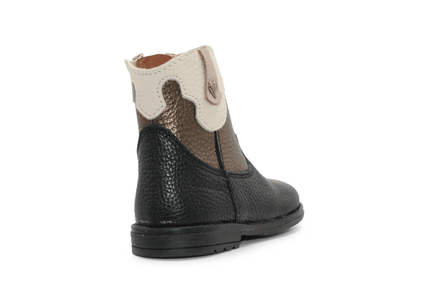 Develab Cowboyboots meisjes 47084 - Zwart Brons - hatshoe