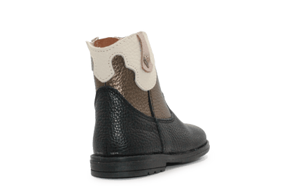 Develab Cowboyboots meisjes 47084 - Zwart Brons - hatshoe