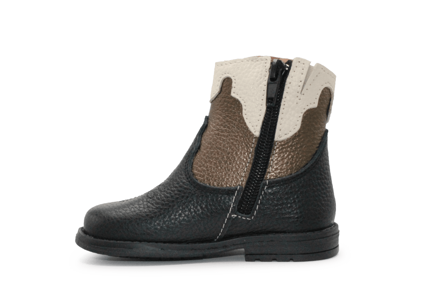 Develab Cowboyboots meisjes 47084 - Zwart Brons - hatshoe
