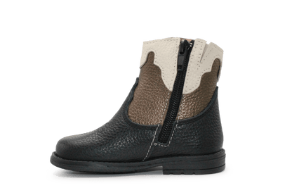 Develab Cowboyboots meisjes 47084 - Zwart Brons - hatshoe