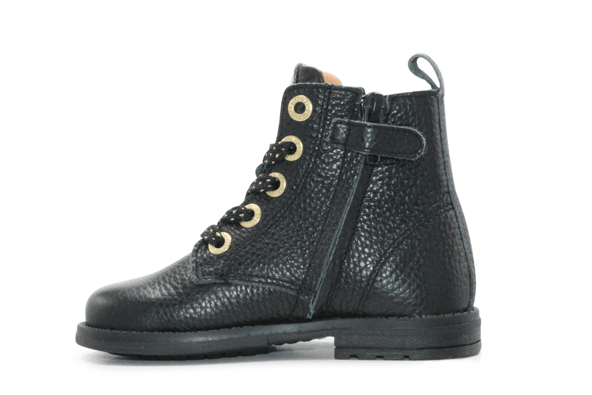 Develab Veter Boots Meisjes 47176 - Zwart - hatshoe