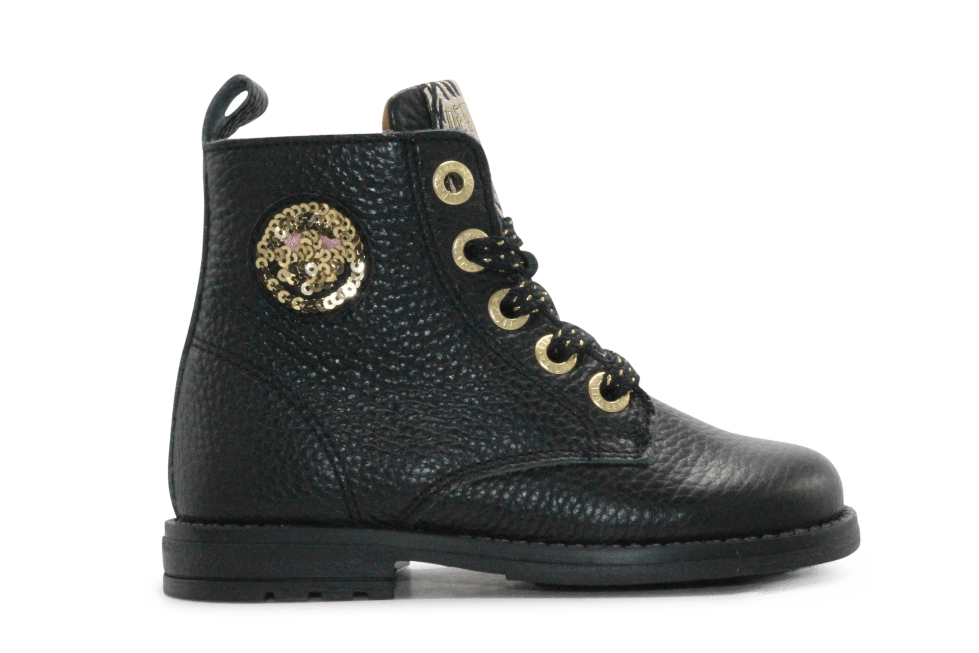 Develab Veter Boots Meisjes 47176 - Zwart