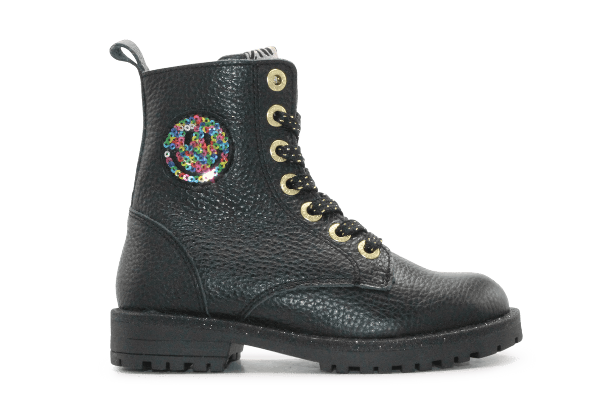 Develab Veterboot Meisjes 47188 - Zwart - hatshoe