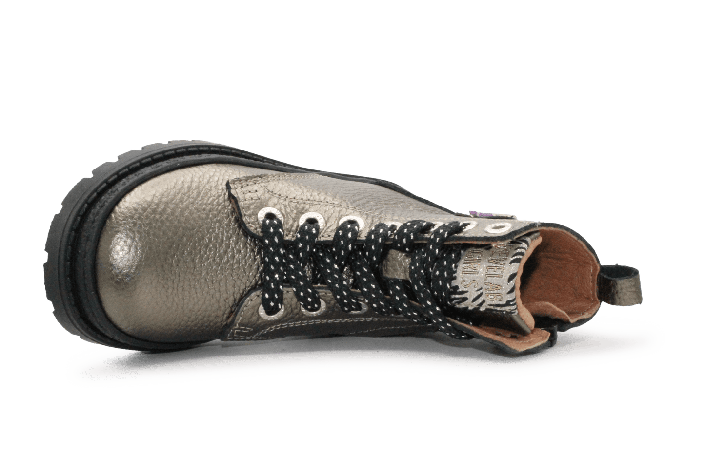 Develab Vlinder Boots Meisje - Antraciet metallic - hatshoe