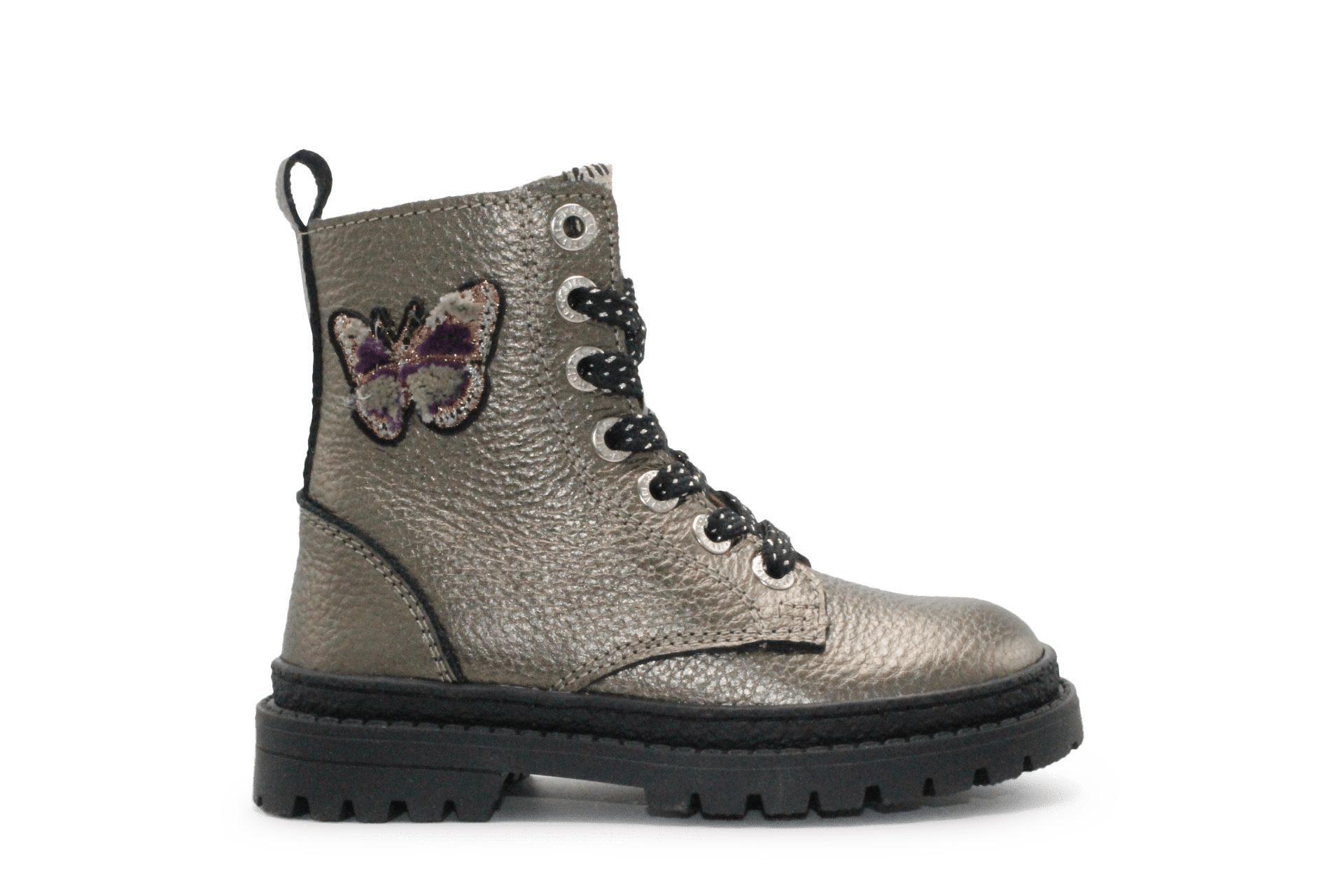 Develab Vlinder Boots Meisje - Antraciet metallic